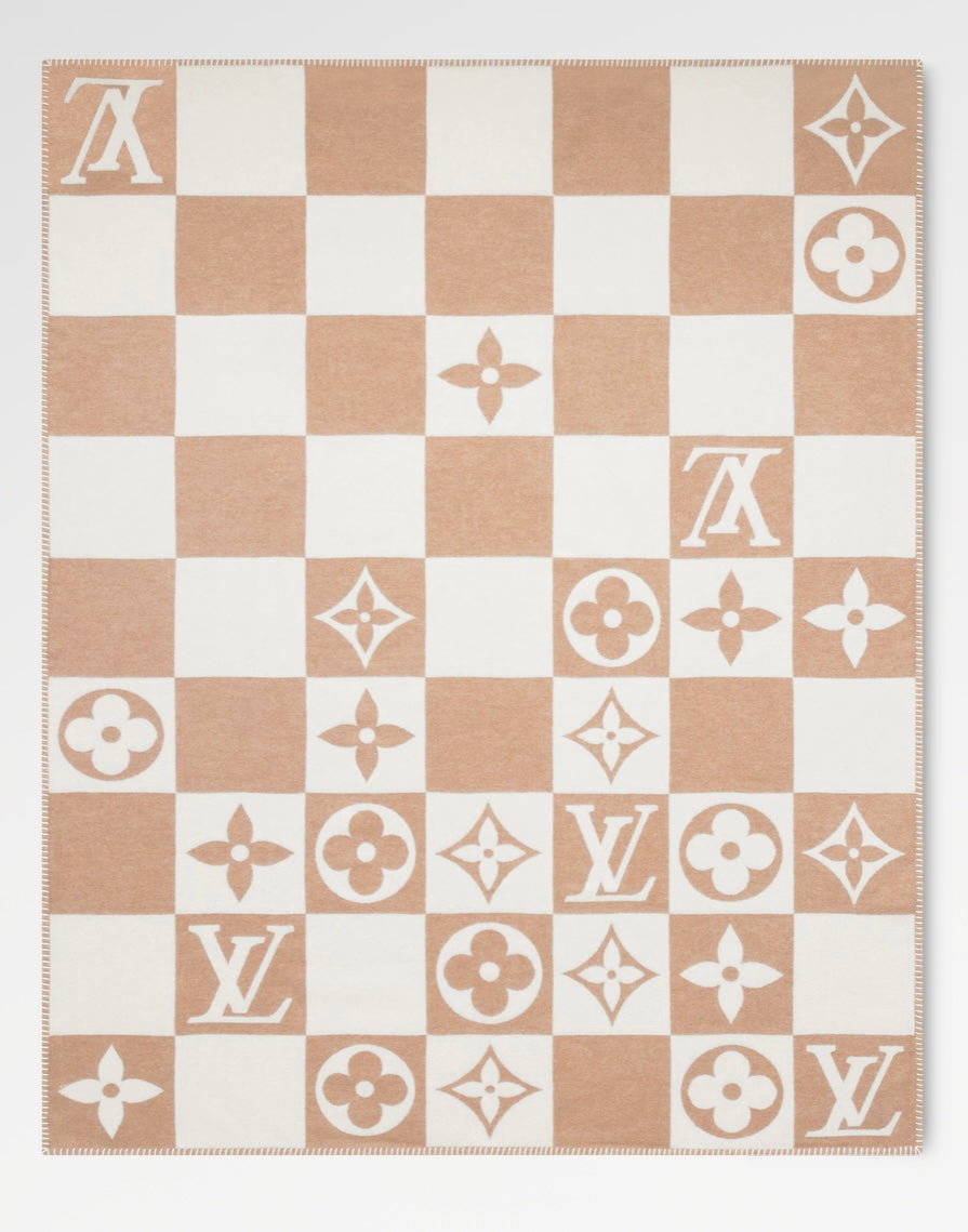 PĂTURĂ MONOGRAMĂ Bej