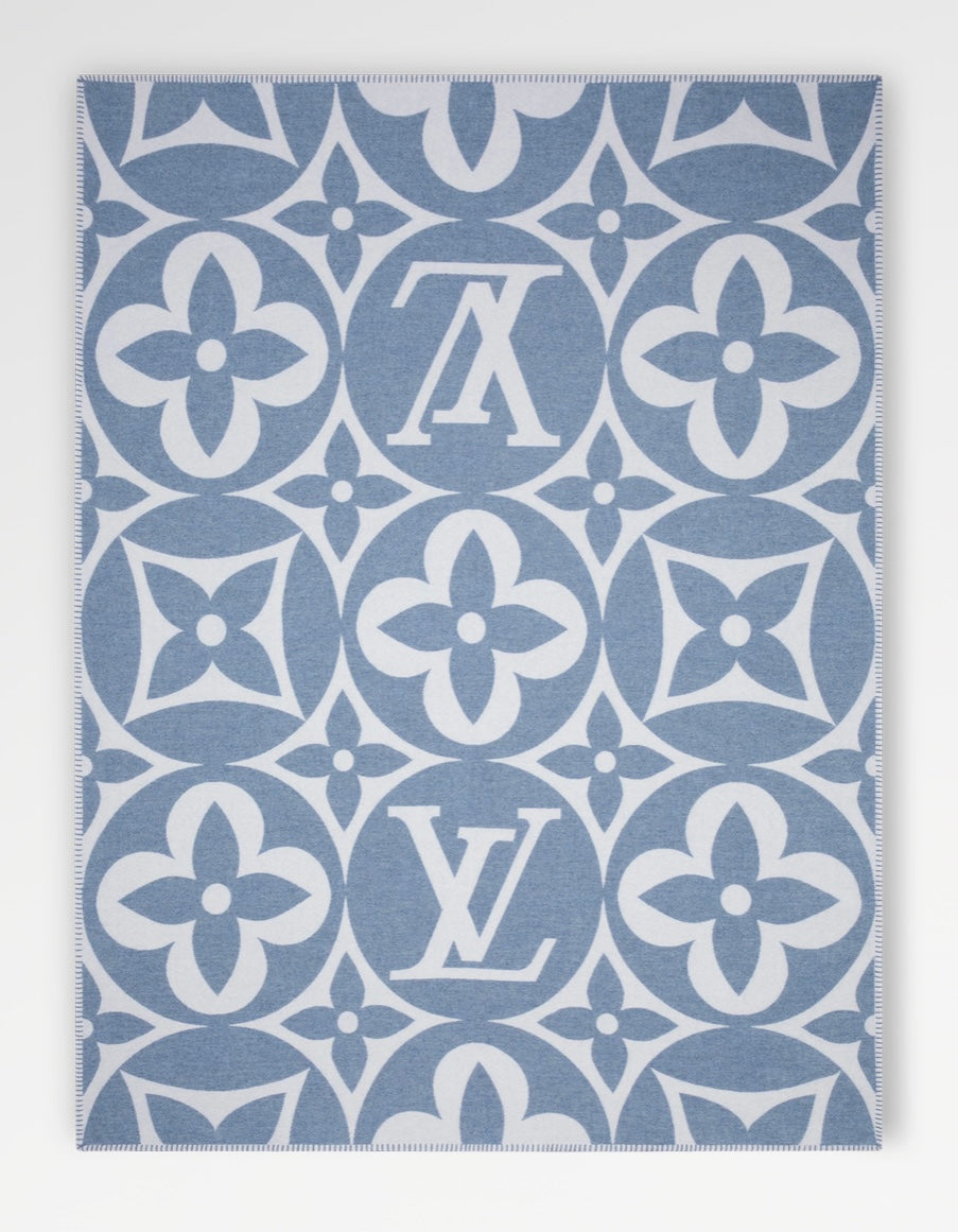 MONOGRAMĂ PĂTURĂ Albastru
