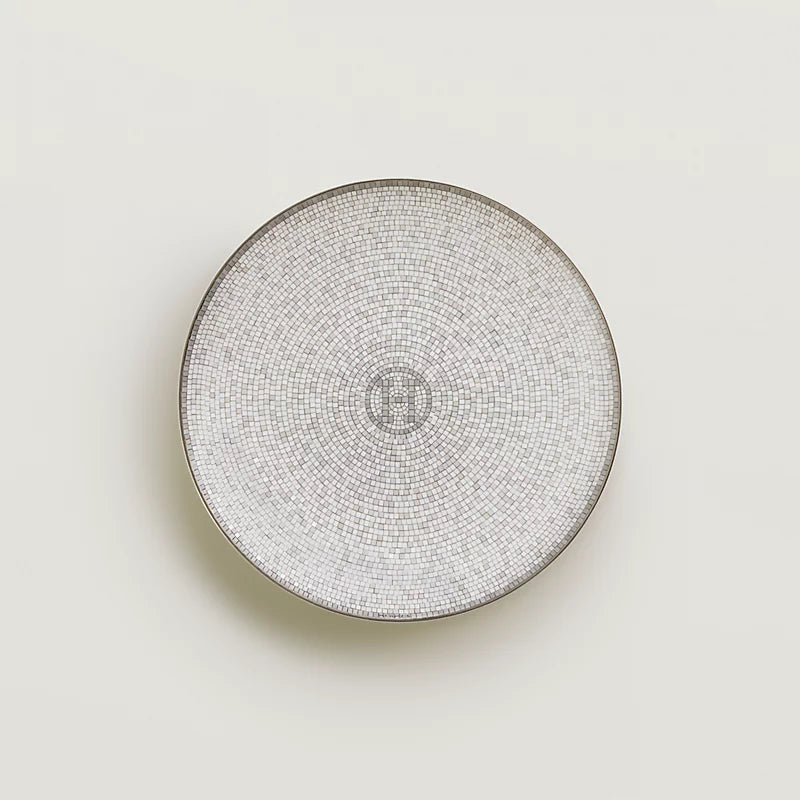 Farfurie de pâine din porțelan Silver