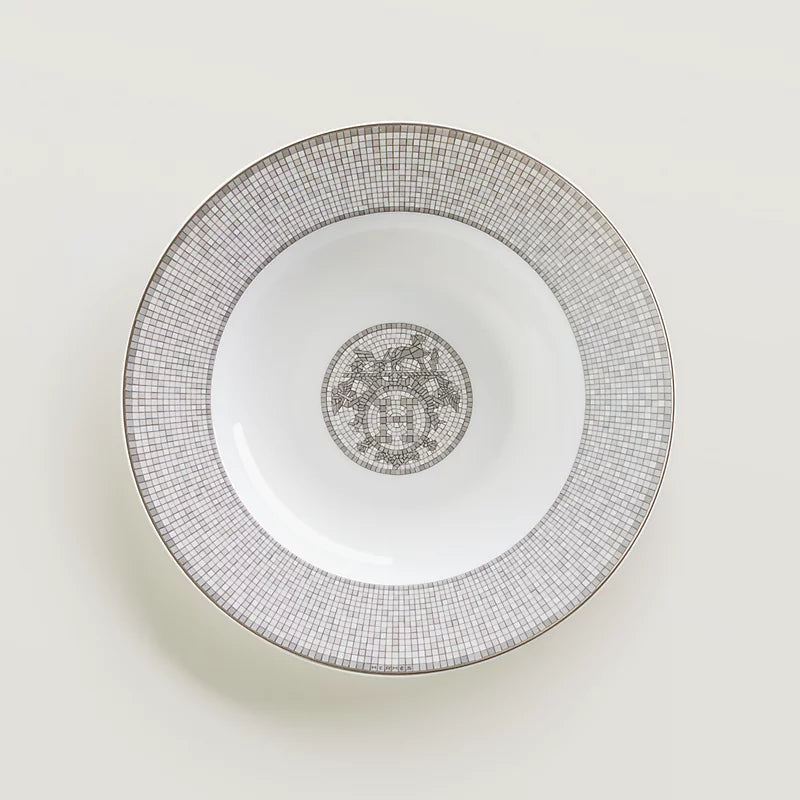Farfurie adâncă din porțelan Silver