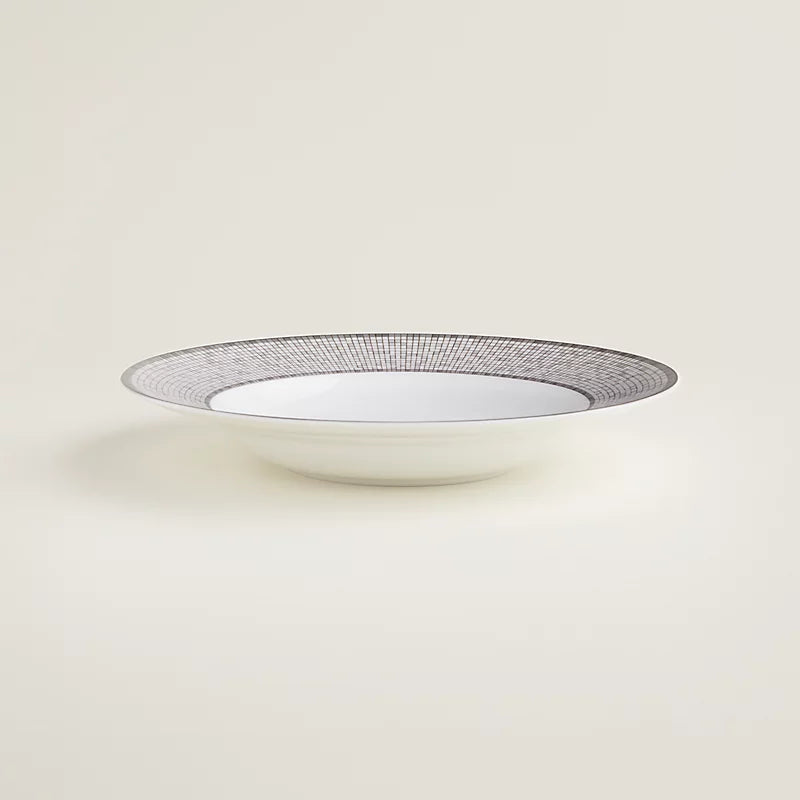 Farfurie adâncă din porțelan Silver