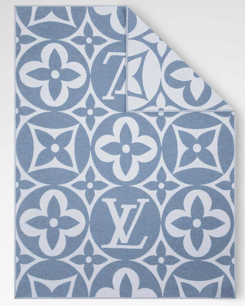 MONOGRAMĂ PĂTURĂ Albastru